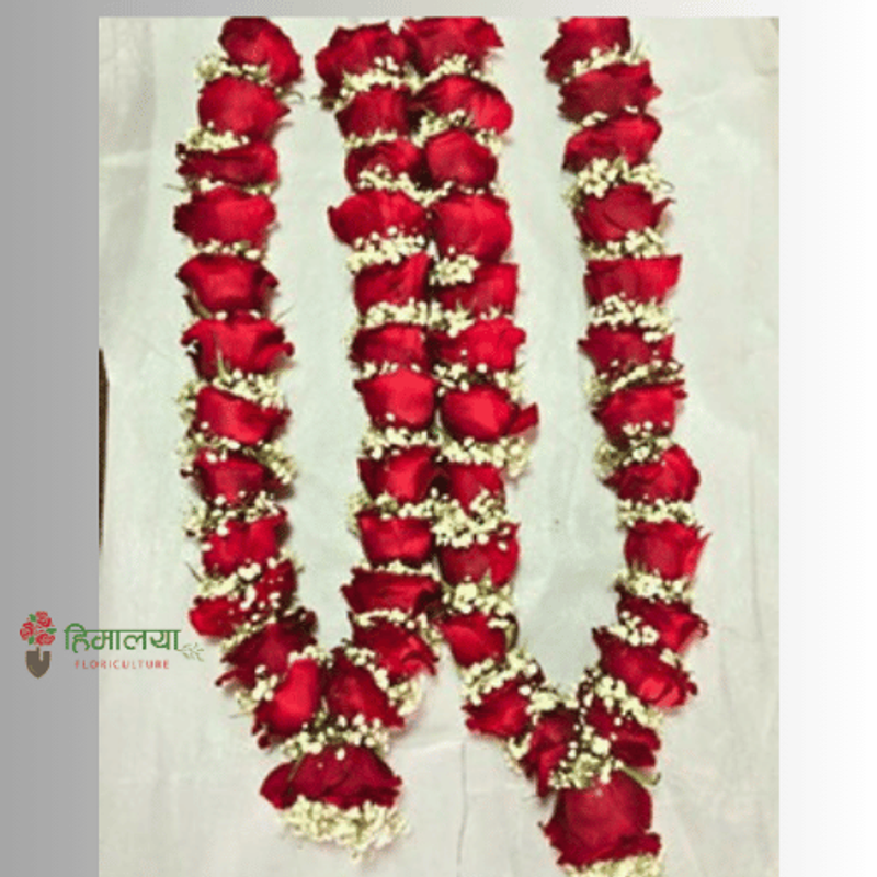 Red Rose Garland