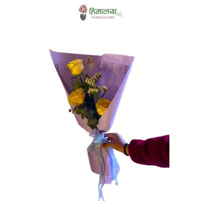 yellow rose bouquet 