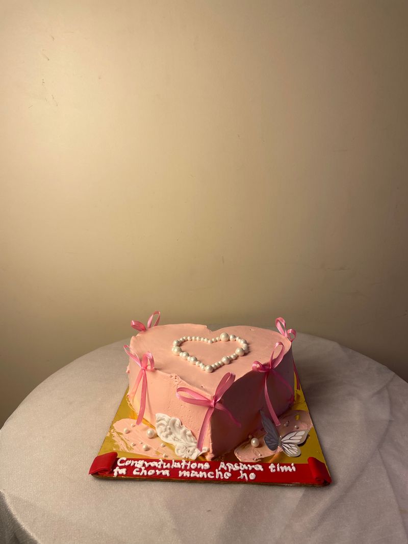 Sweetheart Vintage Pink pound  Cake