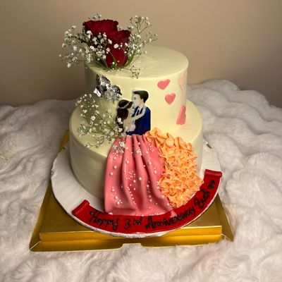Eternal Romance Celebration Cake