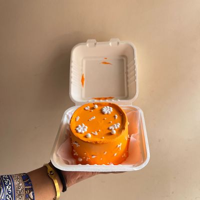 Sunshine Delight Orange Bento Cake
