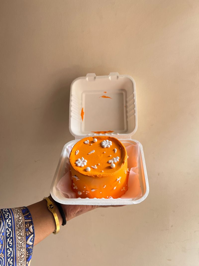 Sunshine Delight Orange Bento Cake