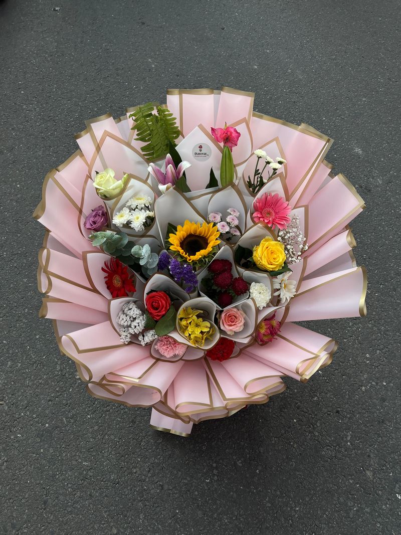 Floral Symphony – 23 Stem Mixed Flower Bouquet
