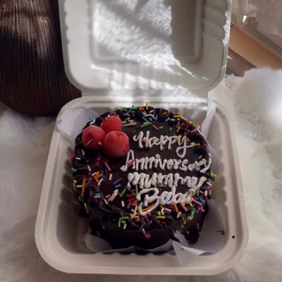 Chocolate Anniversary Bento Cake