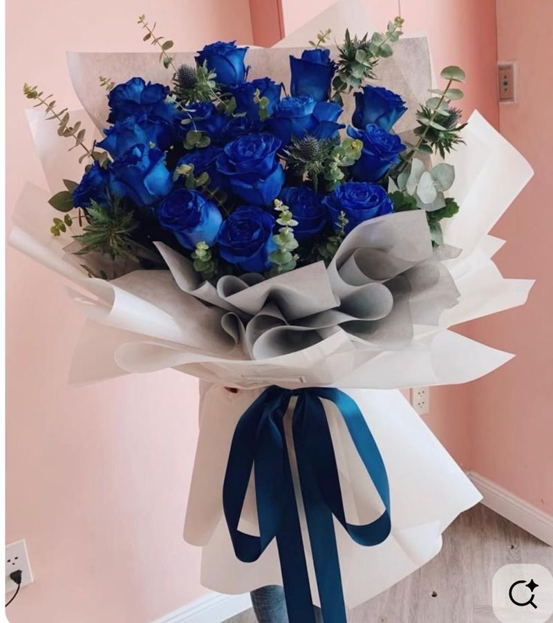 Royal Blue Rose Bouquet 💙🌹