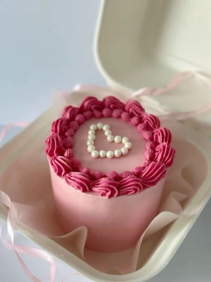 Bento Pink Vintage Pearl Cakei want description in 
