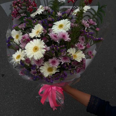 The Sun-Drenched Gerbera & Daisy Garden Bouquet