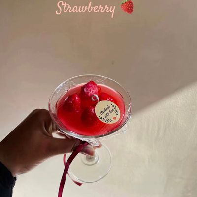 Strawberry Mimosa Cocktail Candle