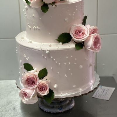 Sunshine Joy Two-Tier Birthday Cake