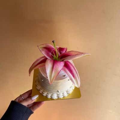 The Pinkish Lily Pound Cake