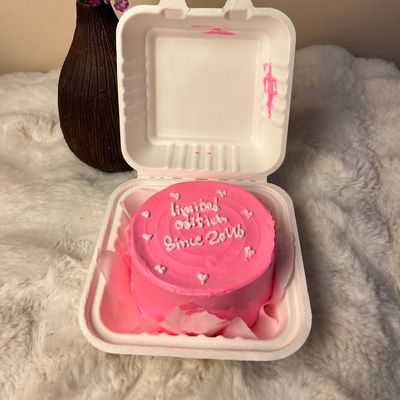 Pinkish Dream  Bento Cake