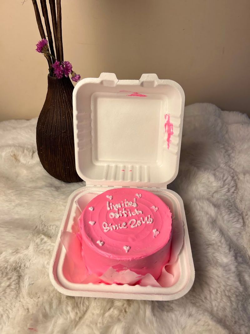 Pinkish Dream  Bento Cake