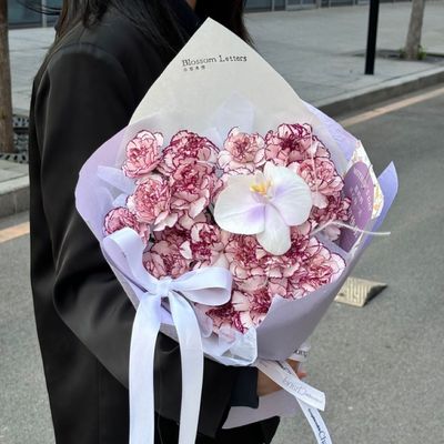 Pink Serenity Carnation Bouquet