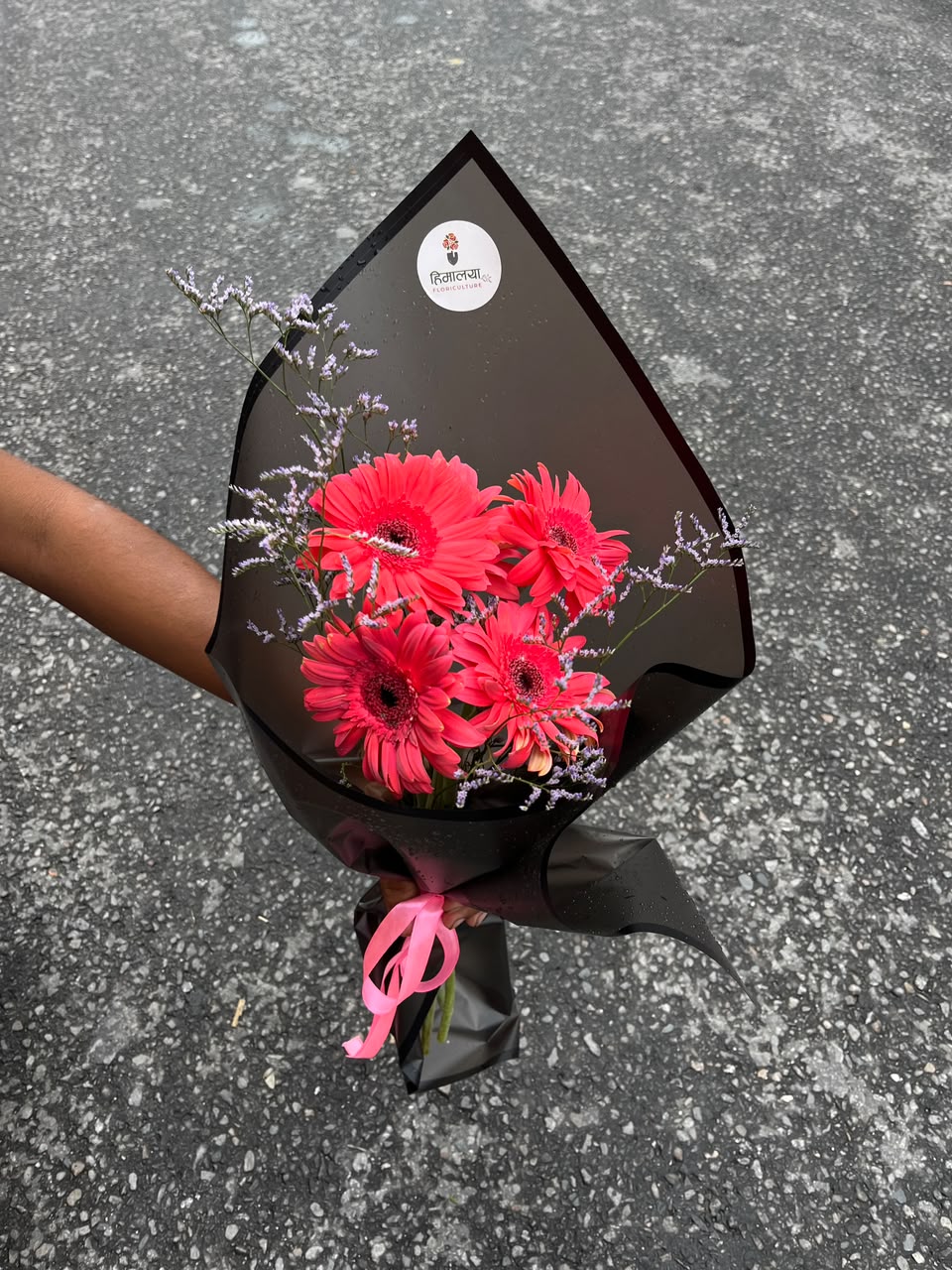 Flower color and arrangement may vary slightly depending on seasonal availability while maintaining the overall beauty and quality of the bouquet. Keep flowers in fresh water and away from direct sunlight to enjoy longer-lasting freshness.