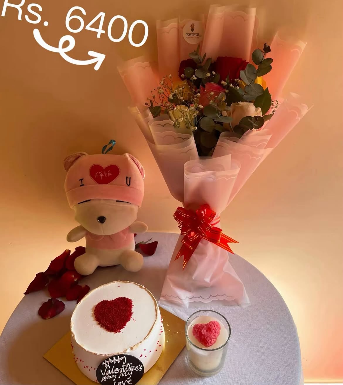 Cake flavor, teddy design, candle style, and rose colors may vary slightly depending on availability while maintaining the overall quality and value of the combo. The cake is freshly prepared and should be consumed within the recommended time. Please keep the cake and other items stored properly after delivery to maintain freshness and quality.