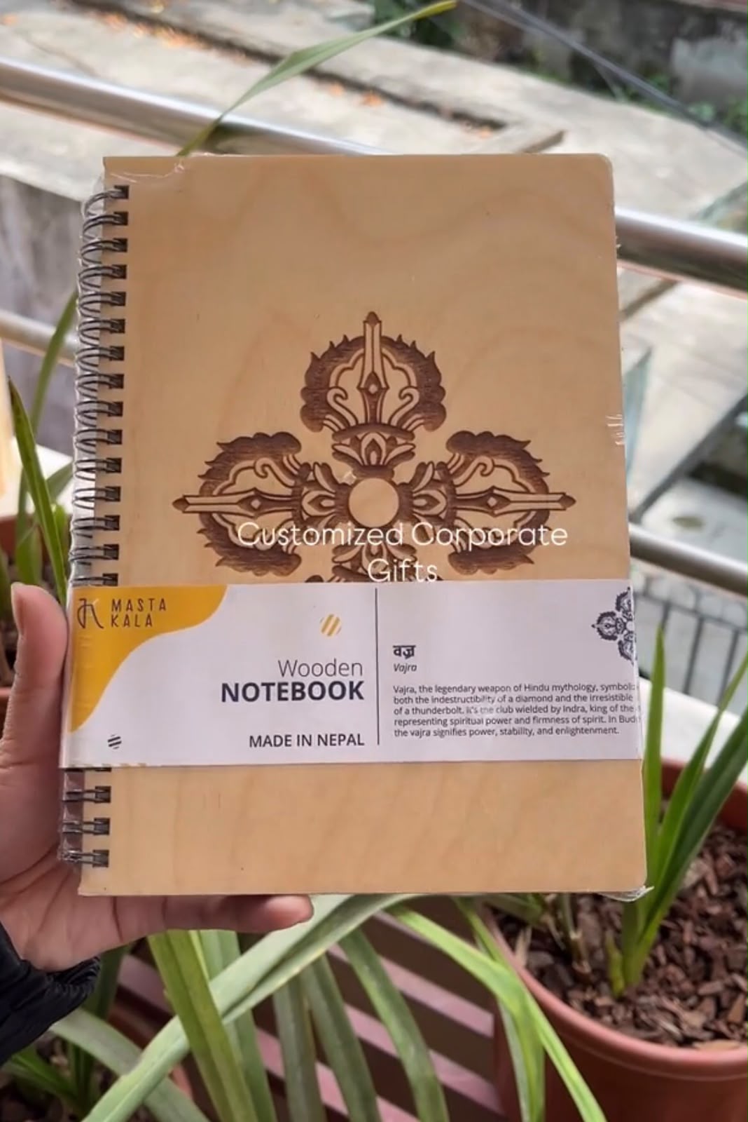 Please provide personalization details at the time of ordering. Keep the notebook away from moisture and excessive heat to maintain its quality.