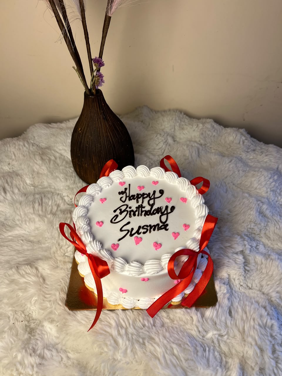Cake decoration, bow design, and finishing details may vary slightly depending on availability while maintaining the same quality, taste, and elegant presentation.